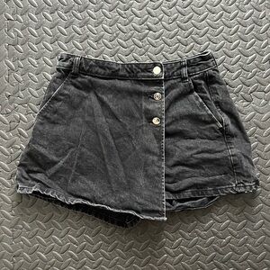 Zara Black Denim Skort